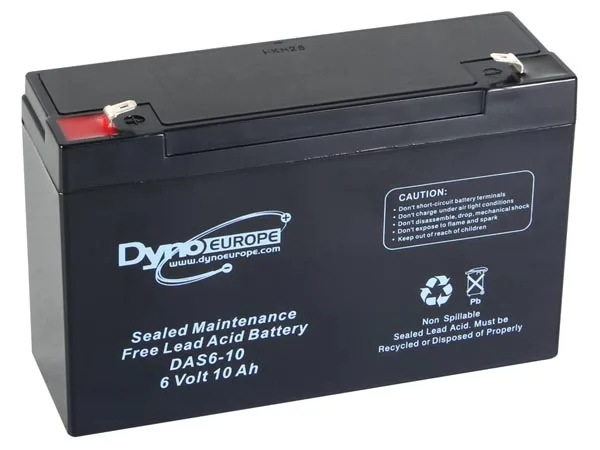 Batterie 6V 7Ah avec cosses faston