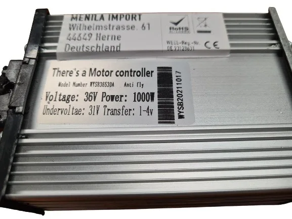 Controlleur 36V / 1000watt 6 FICHES 9070117
