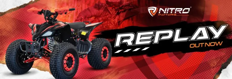 NITRO MOTORS 1200W 48V Mini quad enfant Eco Replay Pneu neige XL Sport - photo 5