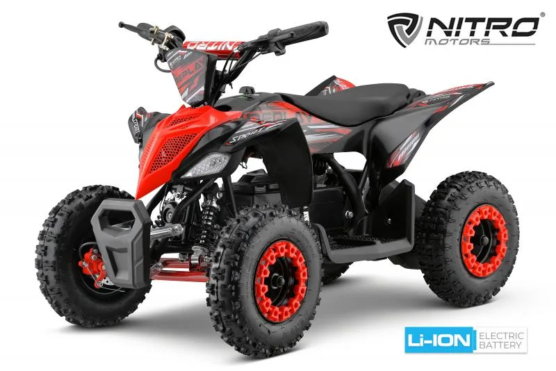 NITRO MOTORS 1000W 36V Lithium Eco mini Quad Replay DLX 6'