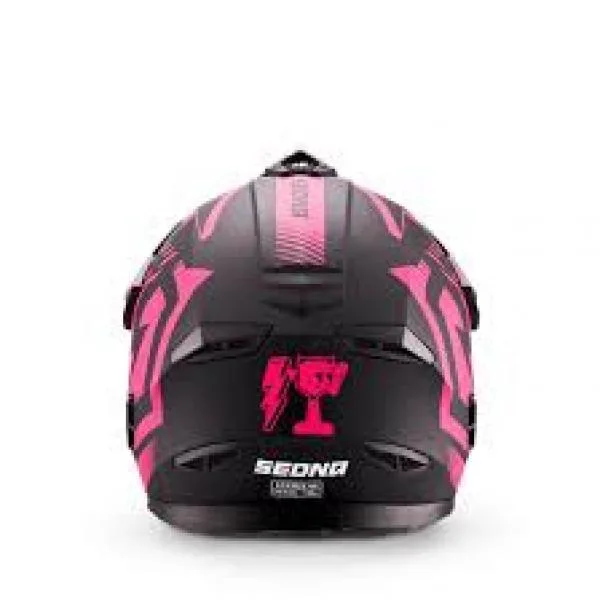 Casque cross sedna racer enfant Rose - photo 3