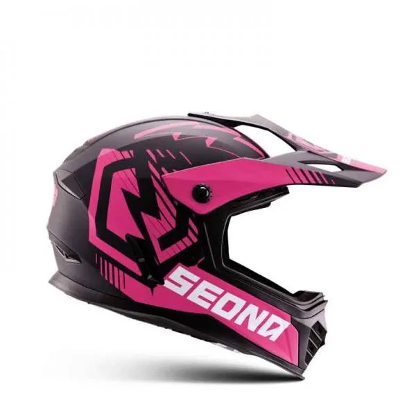 Casque cross sedna racer enfant Rose