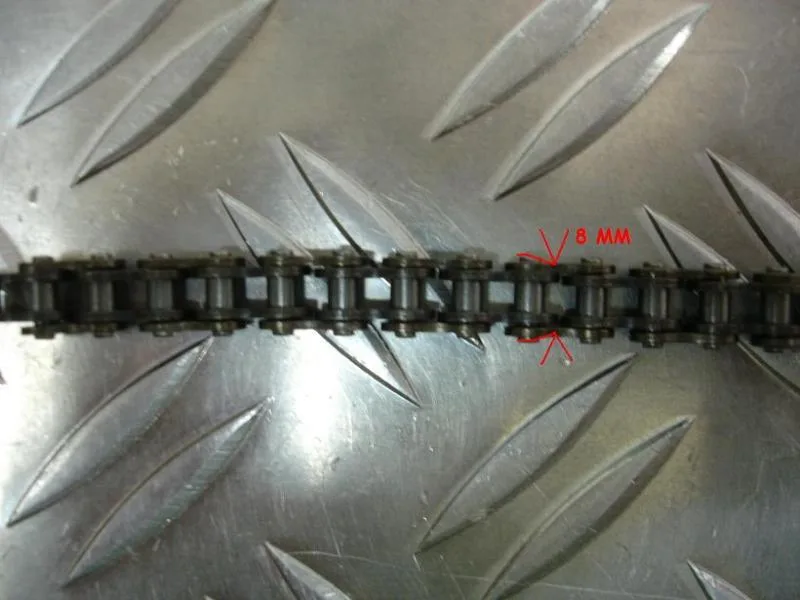 Chaine de pocket bike 8 mm - photo 3